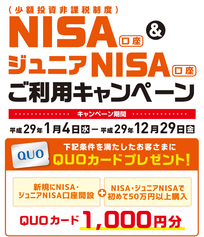 キャンペーン期間　平成29年1月4日（水）から平成28年12月29日（金）